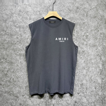Amiri tank top tokyo bones print