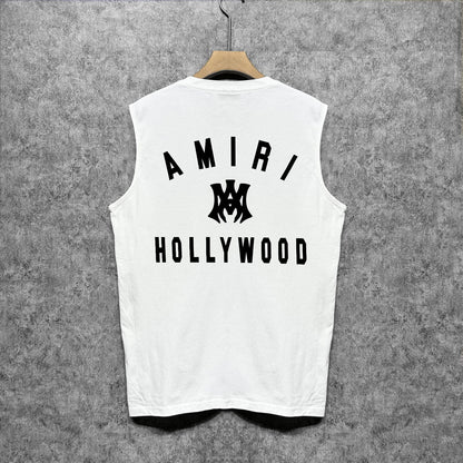 Amiri tank top hollywood spider printing