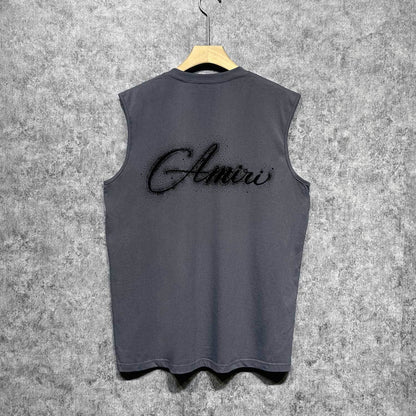 Amiri tank top gypsophila printing