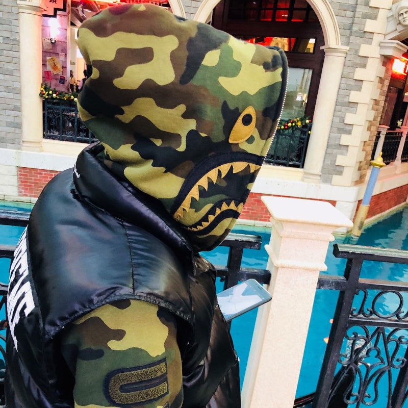Bathing Ape Hoodie Camouflage Casual Hoodie Men's and Women's Cardigan Zip Sweater Jacket