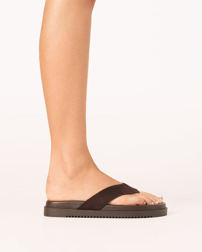 Aila Sandal Dark Cacao Suede