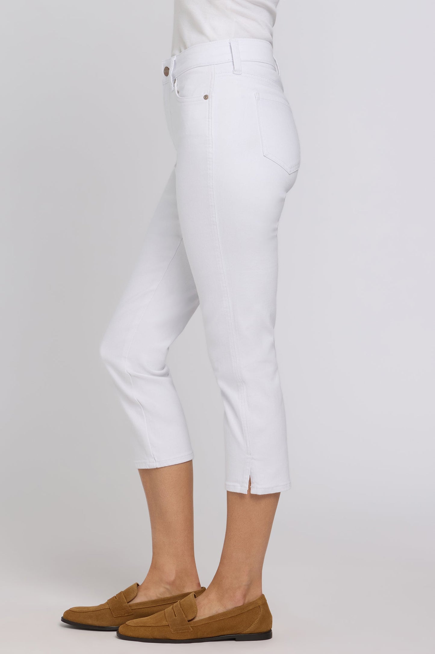 Chloe Capri Jeans - Optic White