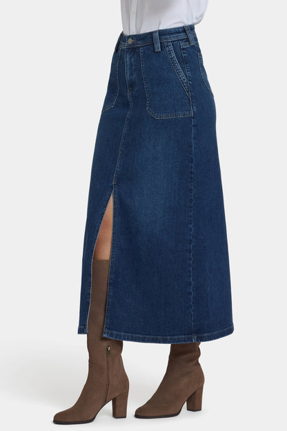 High Rise Long Skirt - Louvre Sapphire