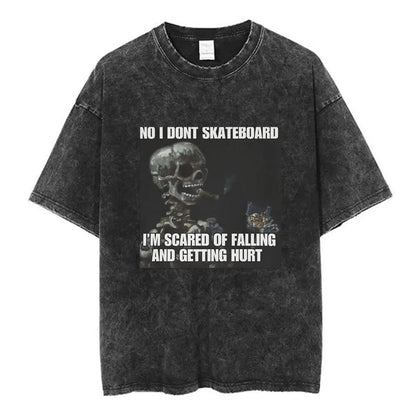 Autism Skeleton Meme T Shirt Funny Skull Men Women Fashion