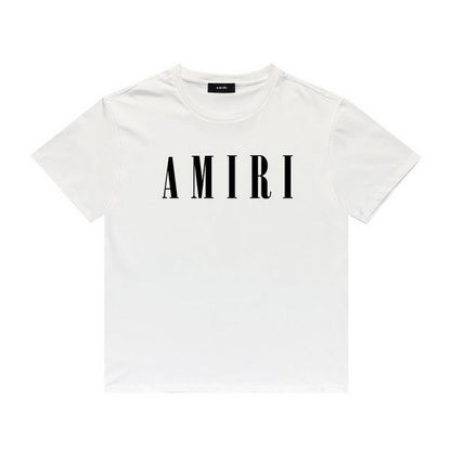 Amiri T Shirt Letter Printed Round Neck