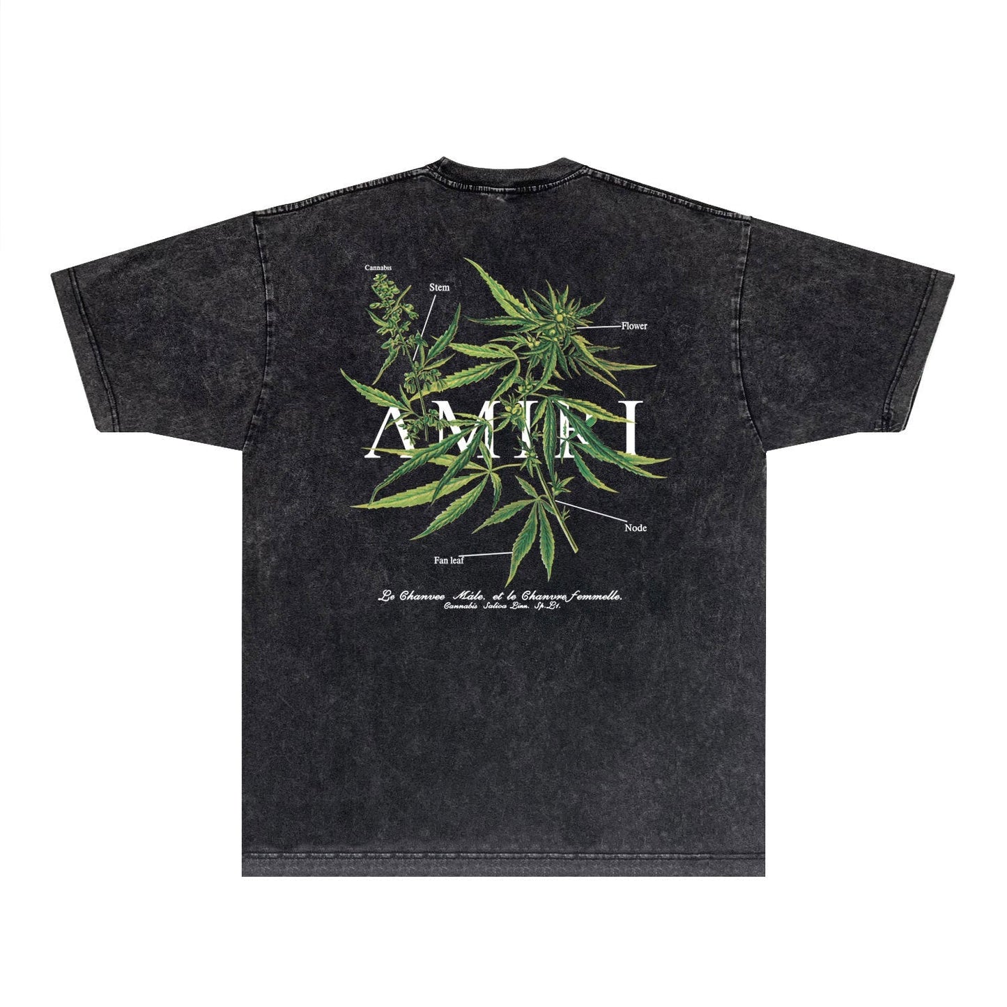 Amiri T-shirt Washed and Worn Retro Short Sleeve T-shirt