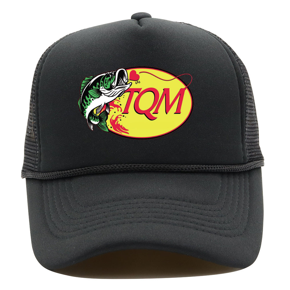 Bass Pro Shops Hat TQM Baseball Cap Printed Summer Outdoor Shade Casual Cap