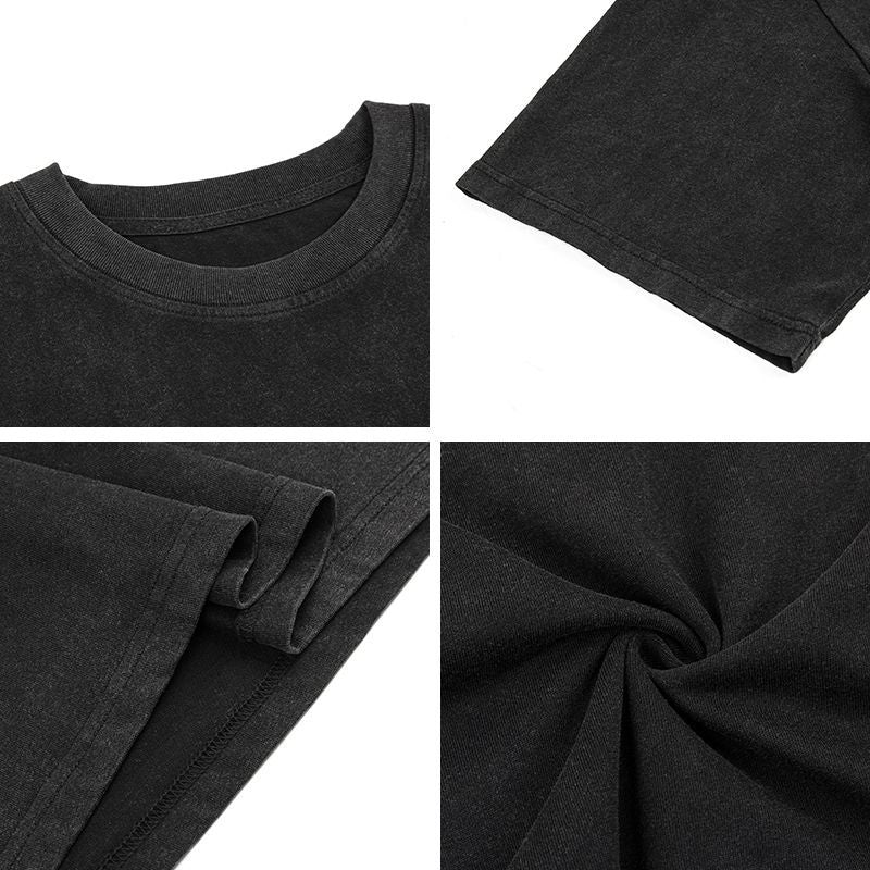 American vintage street T-shirt retro men loose