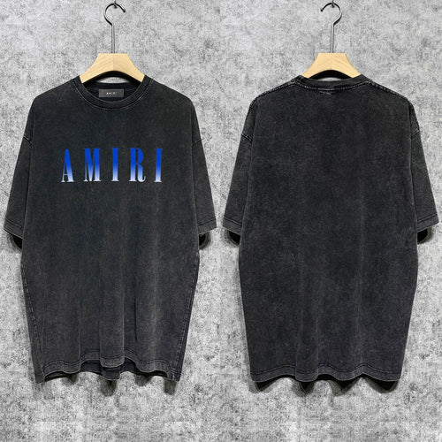 Amiri T-Shirt Distressed Retro Short Sleeve T-shirt