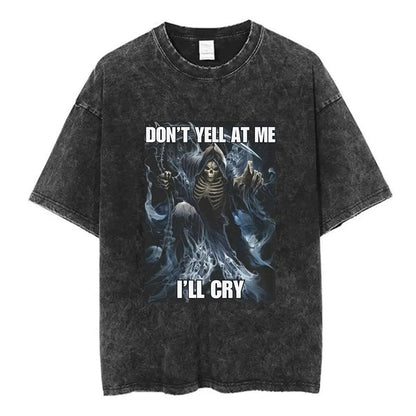 Autism Skeleton Meme T Shirt Funny Skull Men Women Fashion