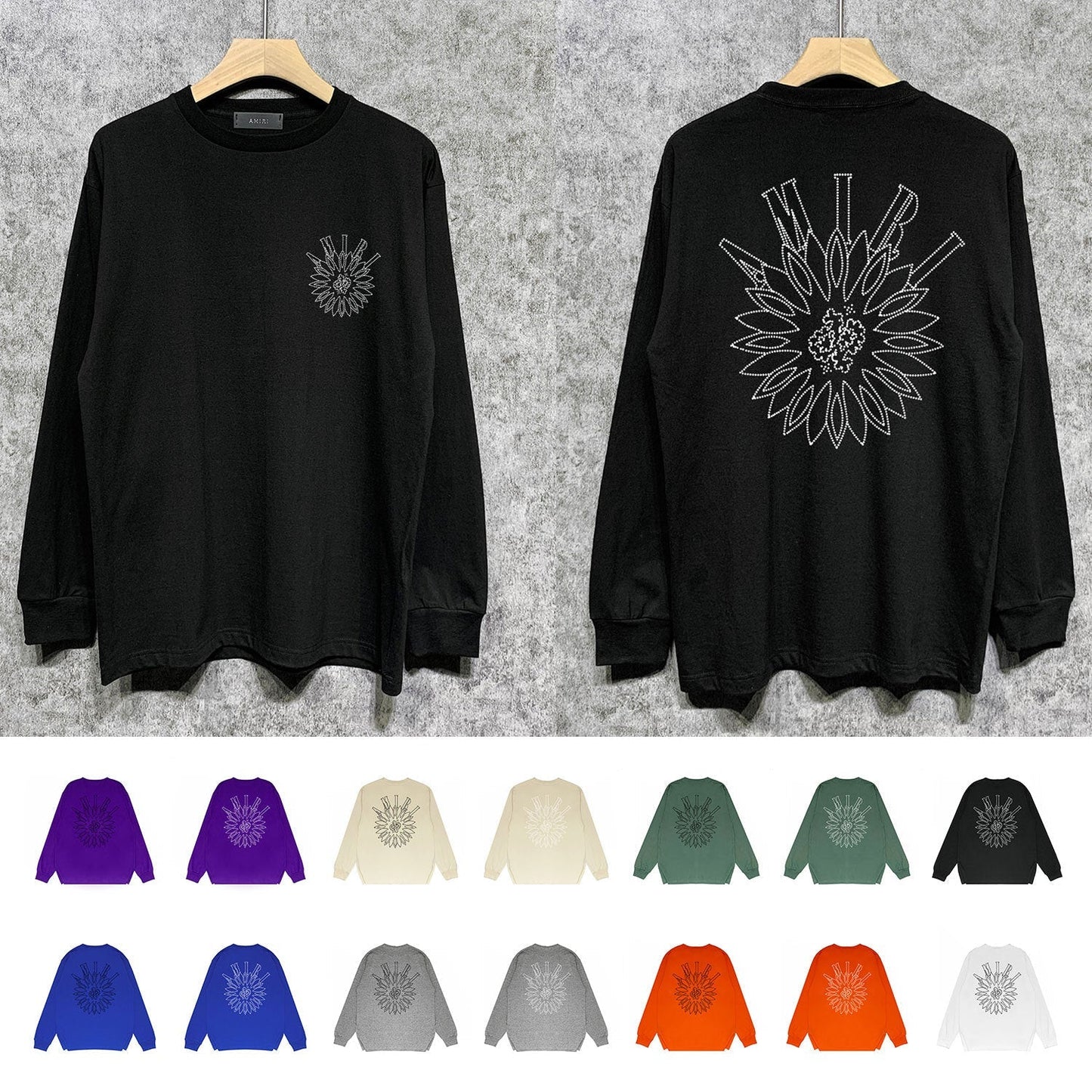 Amiri Sweatshirt Long Sleee Shirts