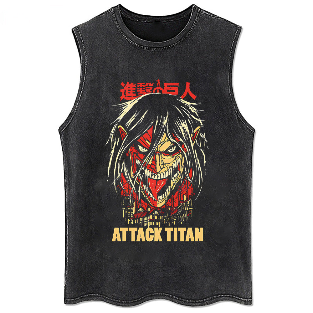 Anime Attack On Titan T-Shirt Hip Hop Oversized Streetwear