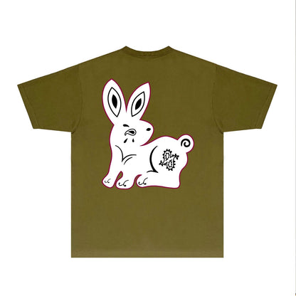 Amiri T-Shirt Rabbit Printed Short Sleeve T-shirt