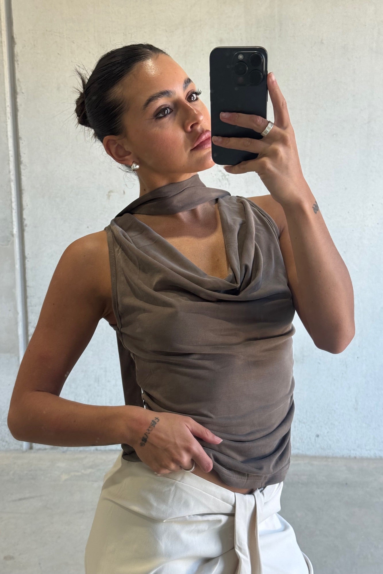 Eliza Top Brown - FINAL SALE