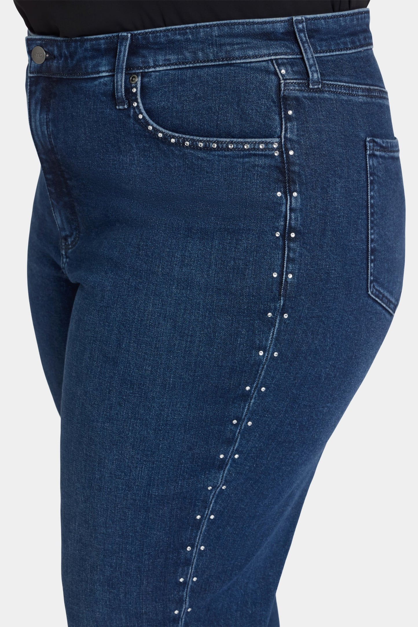 Brooke Loose Straight Jeans In Plus Size - Louvre Sapphire