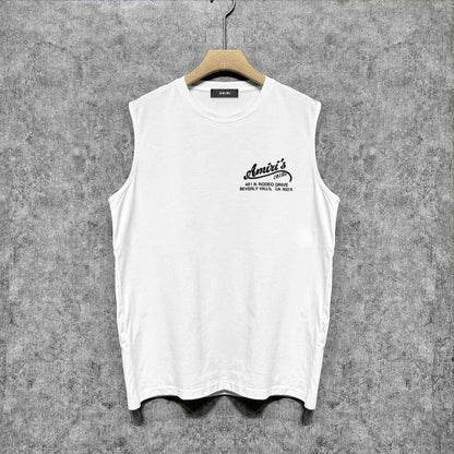 Amiri tank top bone crack print