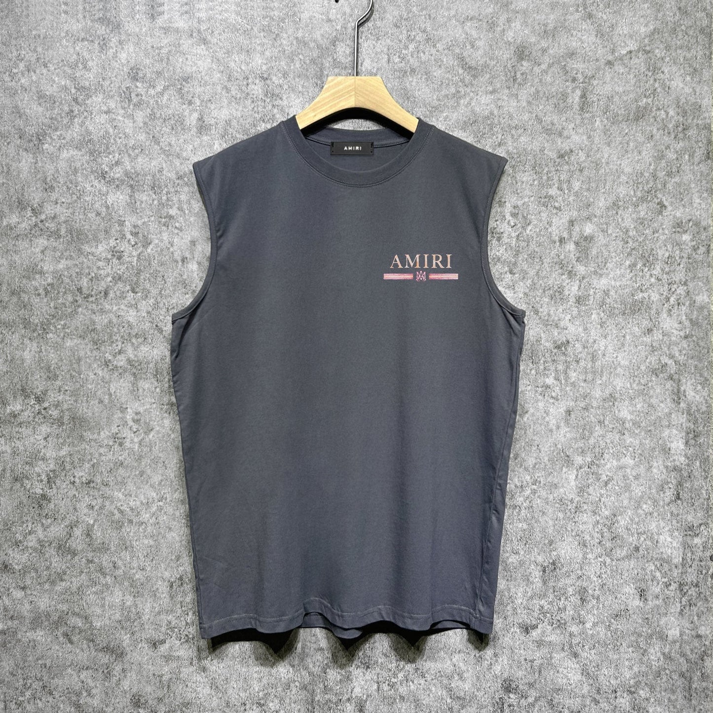 Amiri tank top with crayon horizontal stripes printing