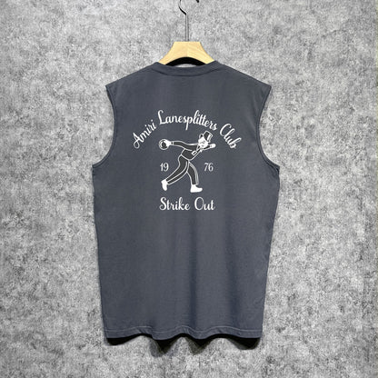 Amiri tank top bowling print