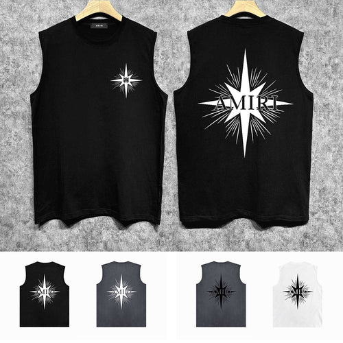 Amiri tank top star shield print