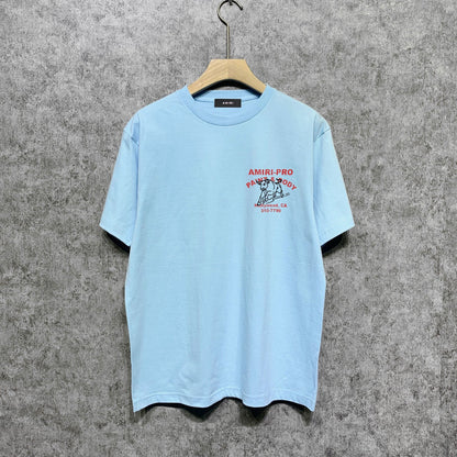 Amiri t shirts bull printing short sleeve