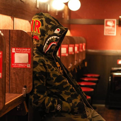 Bathing Ape Hoodie Joint Shark Sweater Hooded Zip Jacket