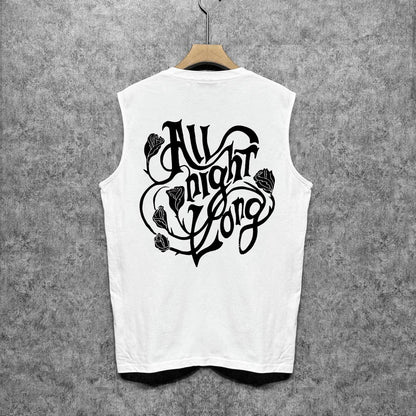 Amiri tank top morning glory printing
