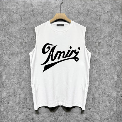 Amiri tank top with flowing letter print