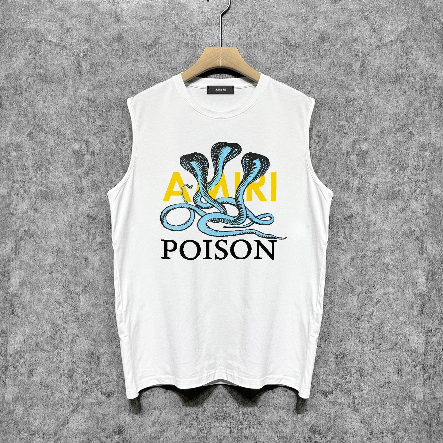Amiri tank top cobra printing