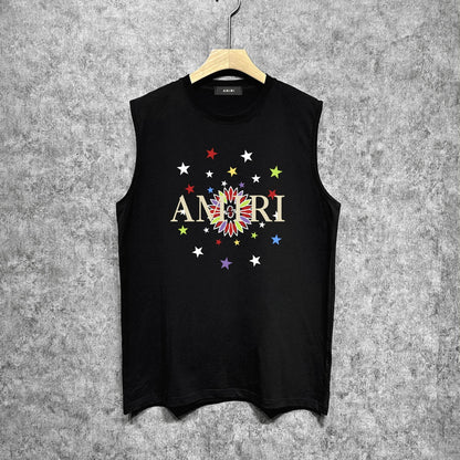 Amiri tank top gypsophila printing