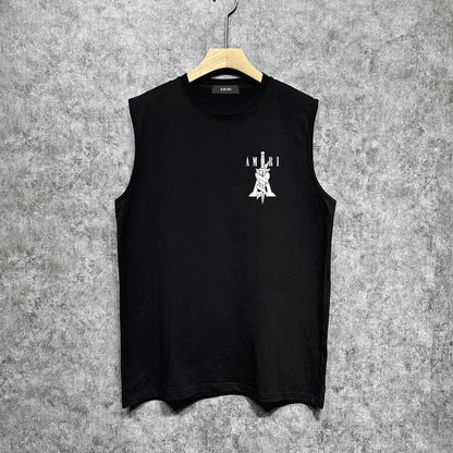 Amiri tank top sword printing