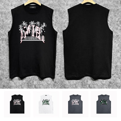 Amiri tank top coconut beach print