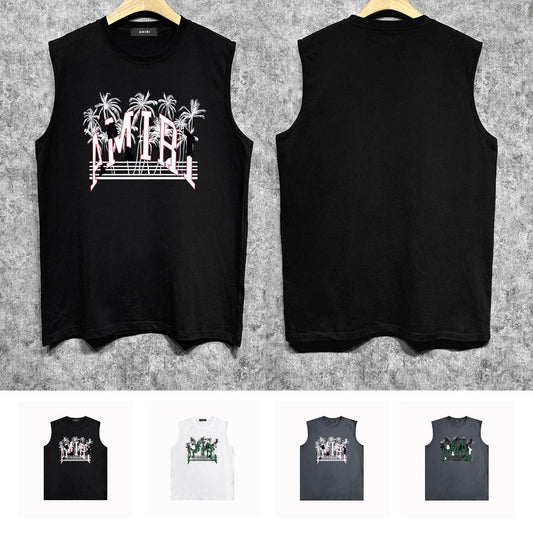 Amiri tank top coconut beach print