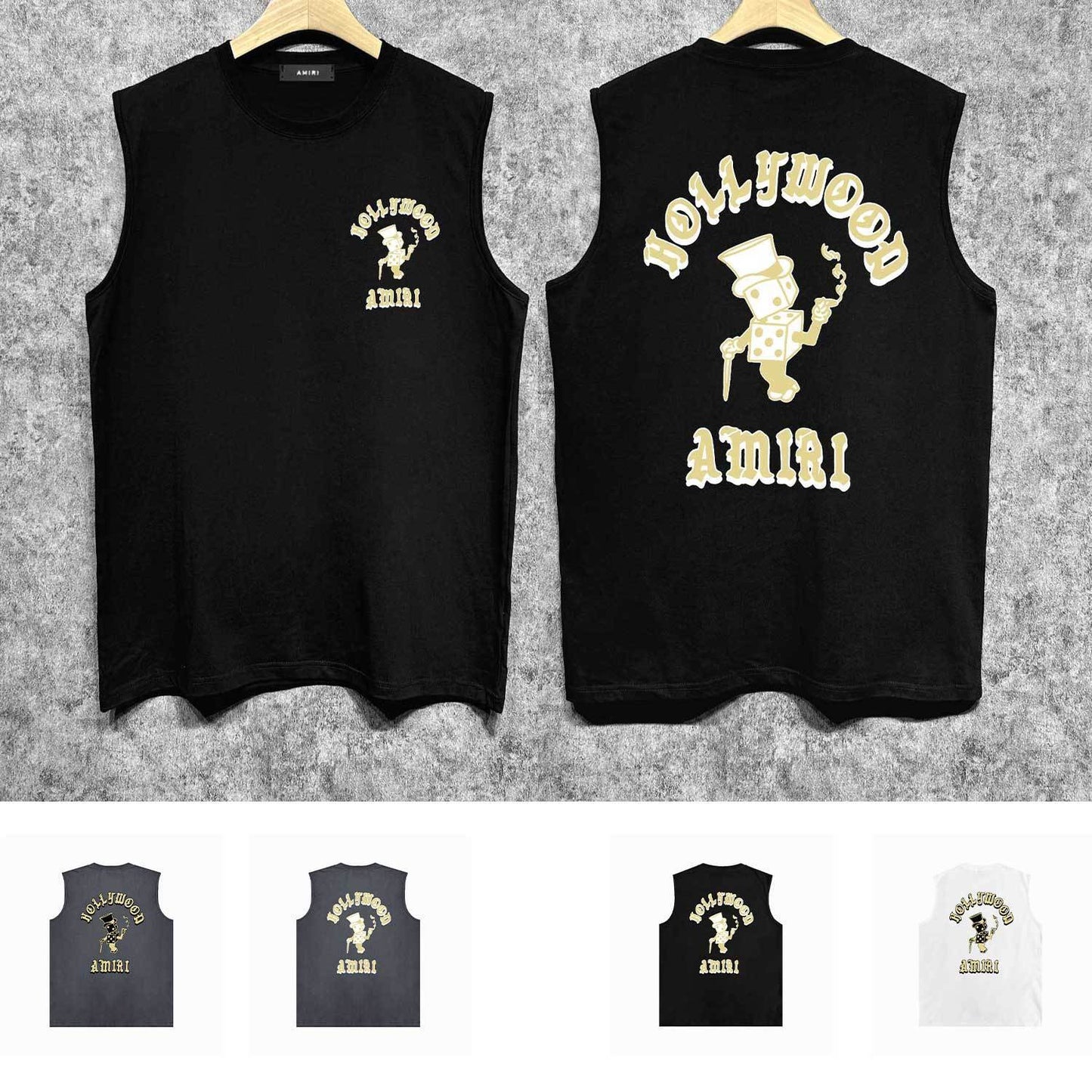 Amiri tank top dice man print
