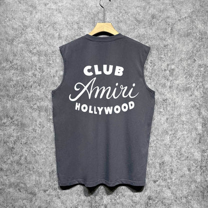 Amiri tank top hollywood club printing