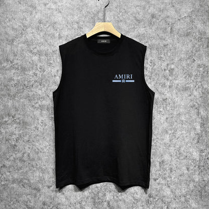 Amiri tank top with crayon horizontal stripes printing