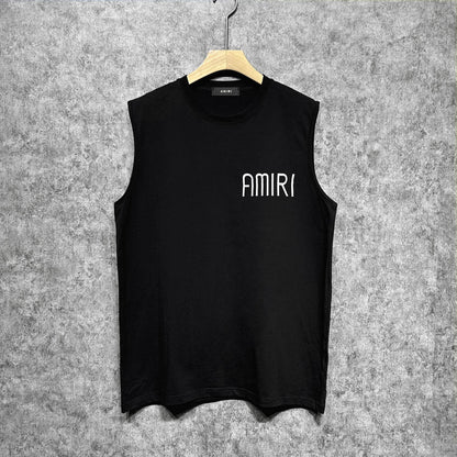 Amiri tank top mottled spider print