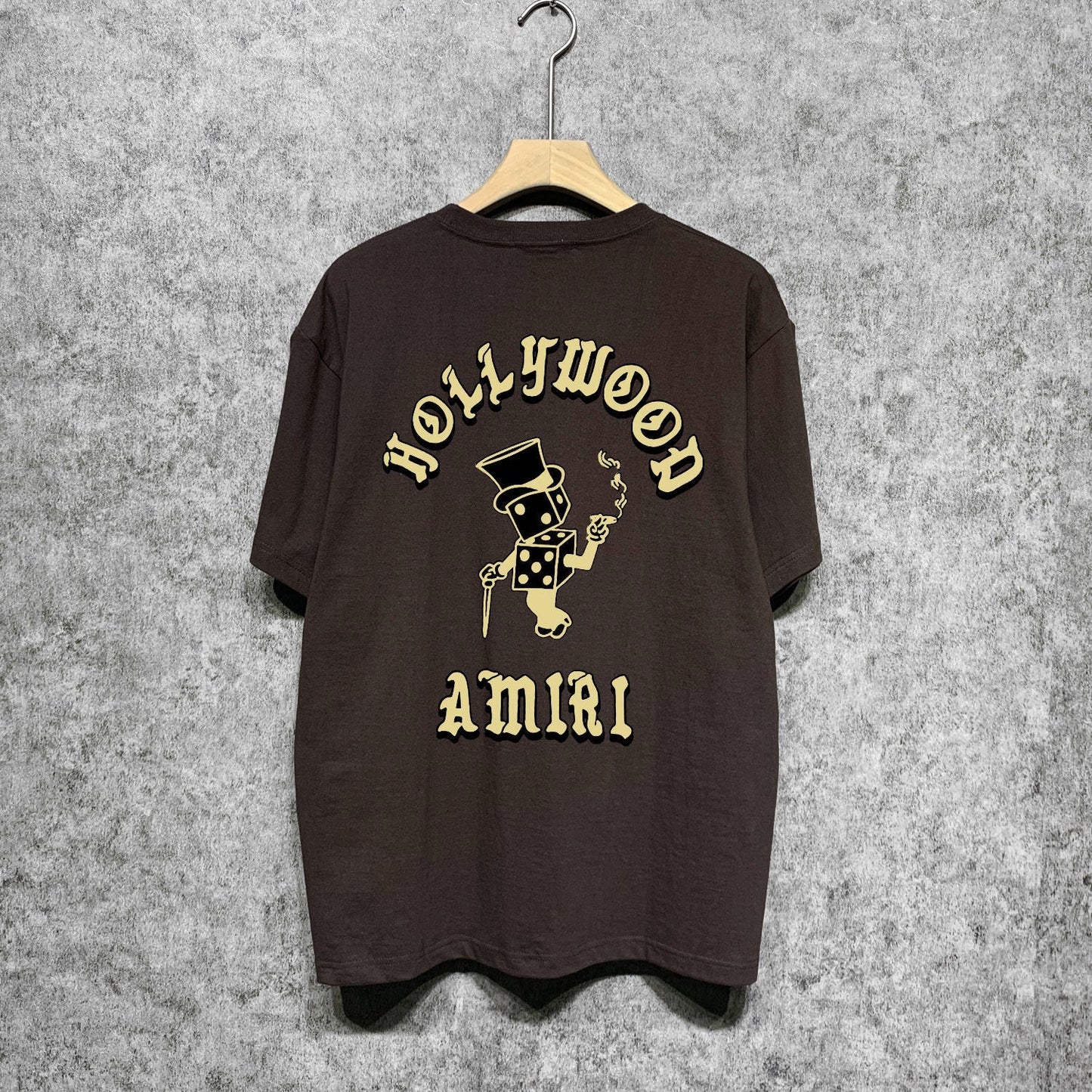 Amiri t shirts dice man printing short sleeves